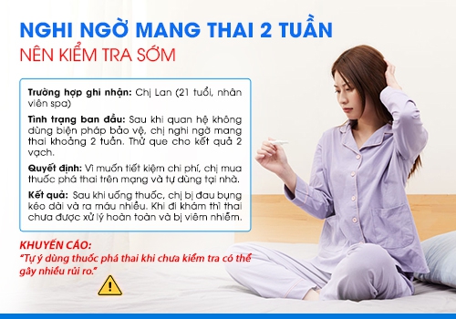 Phá thai 2 tuần có thực hiện được không?