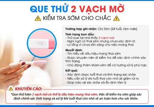 Que thử thai 2 vạch nhạt có phải mang thai không?