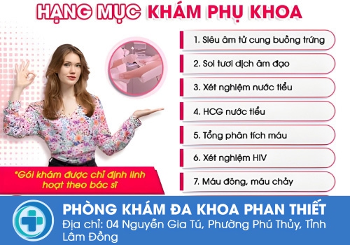 Hạng mục thăm khám phụ khoa tại Phòng Khám Đa Khoa Quốc Tế Hùng Vương