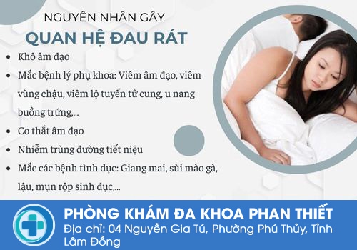 Một số nguyên nhân dẫn đến đau rát sau quan hệ.