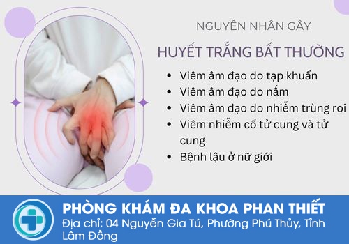 Một số nguyên nhân gây huyết trắng ra nhiều bất thường.