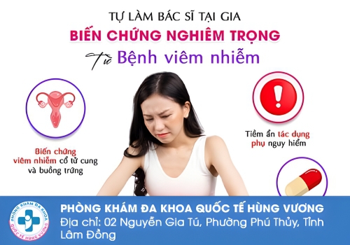 Tự điều trị bệnh tại nhà gây ra nhiều biến chứng nguy hiểm.